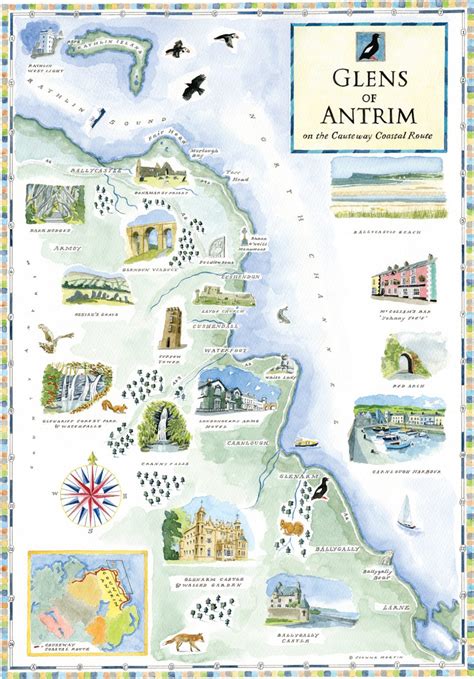 9 glens of antrim map  Enter dates to see prices